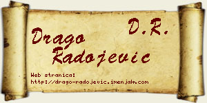 Drago Radojević vizit kartica